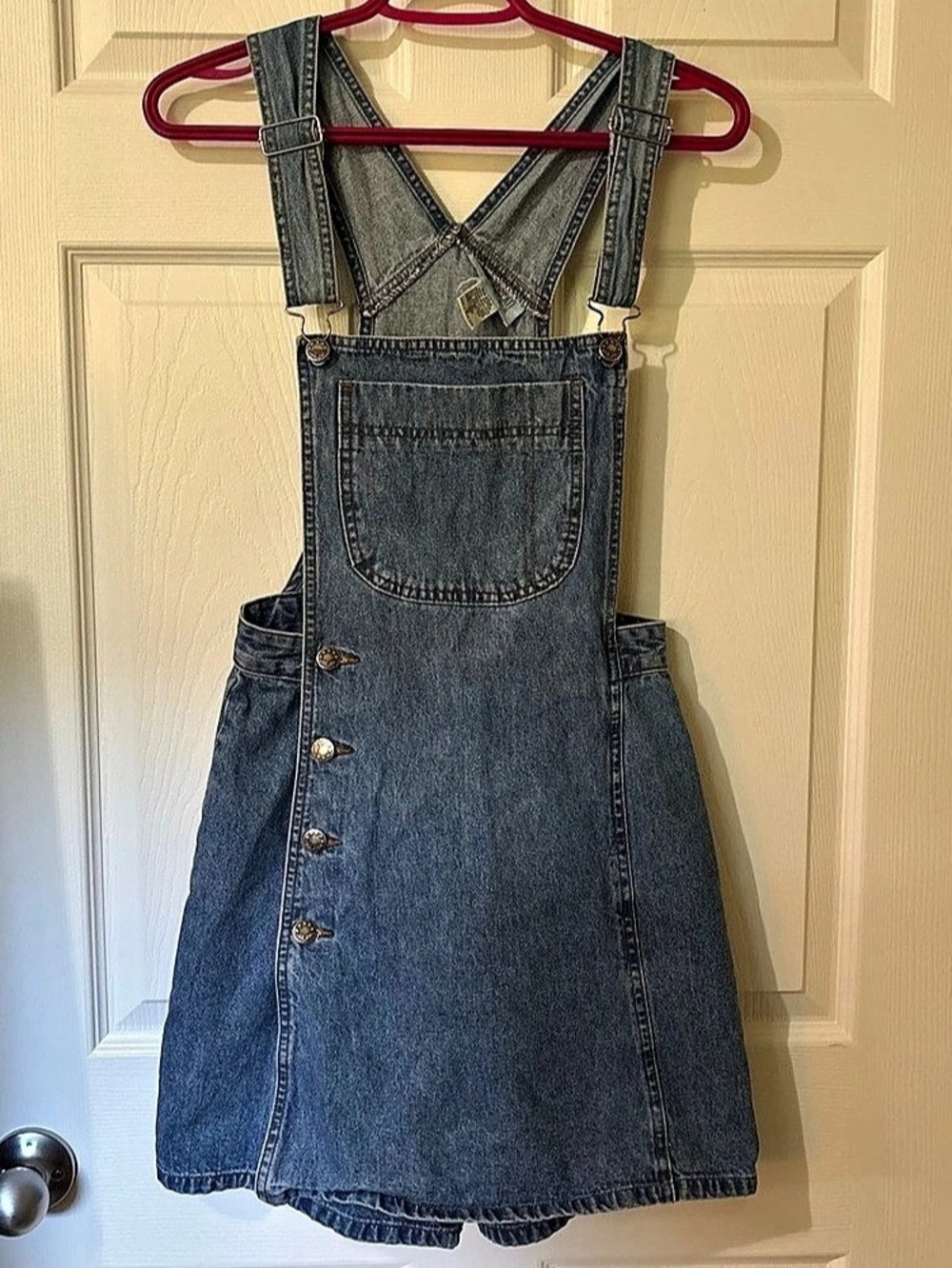 Vintage Denim Overall Mini Dress
